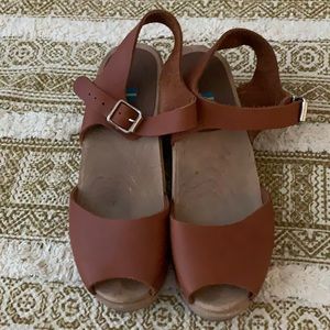 MIA Swedish Peep Toe Clogs